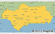 Savanna Style Simple Map of Andalucia