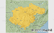 Savanna Style 3D Map of Teruel