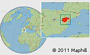 Savanna Style Location Map of Teruel