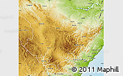 Physical Map of Teruel