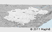 Gray Panoramic Map of Teruel