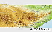 Physical Panoramic Map of Teruel