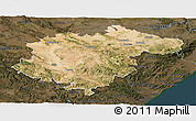 Satellite Panoramic Map of Teruel, darken