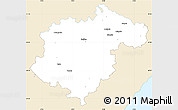 Classic Style Simple Map of Teruel, single color outside