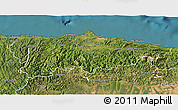 Satellite 3D Map of Asturias