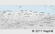 Silver Style 3D Map of Asturias