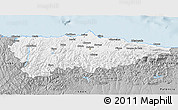 Gray 3D Map of Asturias