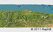 Satellite 3D Map of Asturias