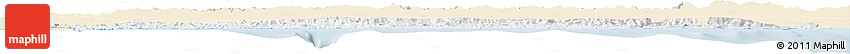 Classic Style Horizon Map of Asturias, single color outside
