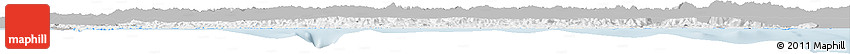 Gray Horizon Map of Asturias, single color outside