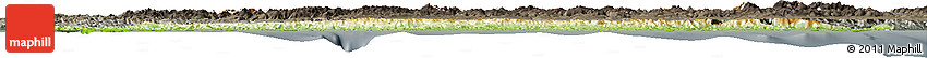 Physical Horizon Map of Asturias, darken, semi-desaturated
