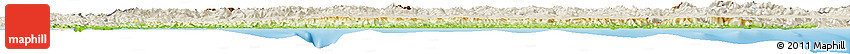 Physical Horizon Map of Asturias, shaded relief outside