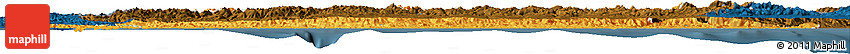 Political Horizon Map of Asturias, darken