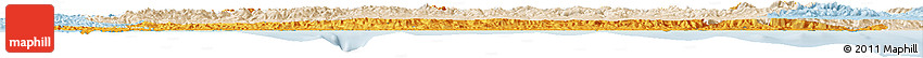 Political Horizon Map of Asturias, lighten
