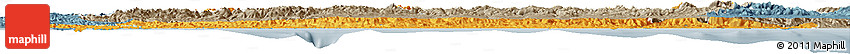 Political Horizon Map of Asturias, semi-desaturated
