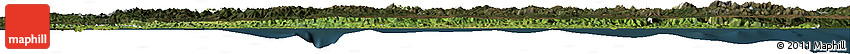 Satellite Horizon Map of Asturias, darken