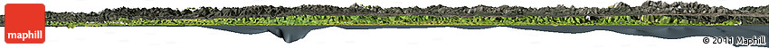 Satellite Horizon Map of Asturias, darken, semi-desaturated