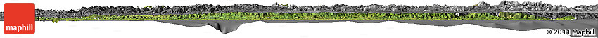 Satellite Horizon Map of Asturias, desaturated