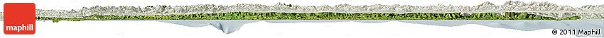 Satellite Horizon Map of Asturias, lighten