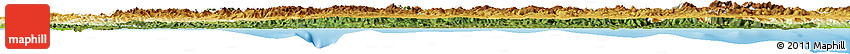 Satellite Horizon Map of Asturias, physical outside