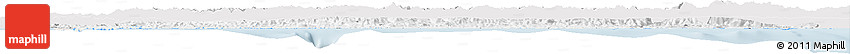 Silver Style Horizon Map of Asturias, single color outside