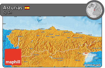 Political Map of Asturias