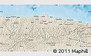 Shaded Relief Map of Asturias