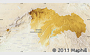 Physical Map of Guadalajara, lighten