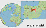 Savanna Style Location Map of Segovia