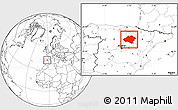 Blank Location Map of Soria