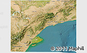 Satellite 3D Map of Tarragona