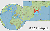 Savanna Style Location Map of Tarragona