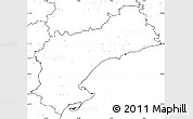 Blank Simple Map of Tarragona, no labels