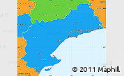 Political Simple Map of Tarragona