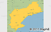 Savanna Style Simple Map of Tarragona