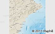 Shaded Relief Map of Alicante