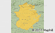 Savanna Style Map of Extremadura