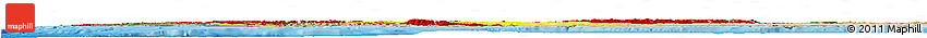 Flag Horizon Map of Spain, satellite outside, bathymetry sea