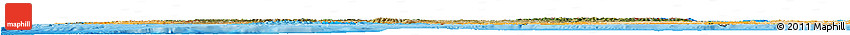 Satellite Horizon Map of Spain, political shades outside
