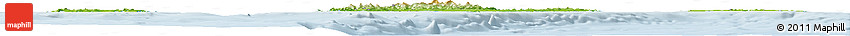 Physical Horizon Map of Islas Baleares, lighten