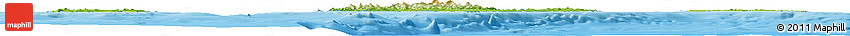 Physical Horizon Map of Islas Baleares, political outside