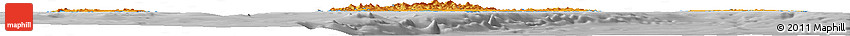 Political Horizon Map of Islas Baleares, desaturated