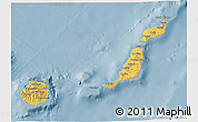 Savanna Style 3D Map of Las Palmas