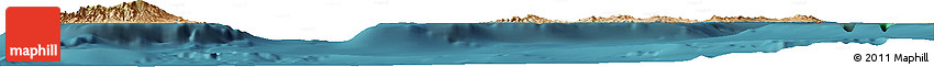 Satellite Horizon Map of Las Palmas