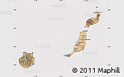 Satellite Map of Las Palmas, cropped outside