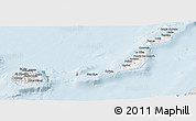 Silver Style Panoramic Map of Las Palmas