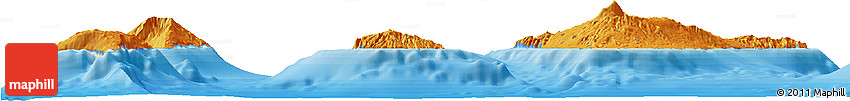 Political Horizon Map of Santa Cruz De Tenerife