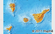 Political Map of Santa Cruz de Tenerife