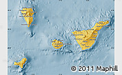 Savanna Style Map of Santa Cruz de Tenerife