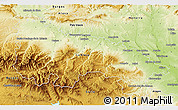 Physical 3D Map of La Rioja